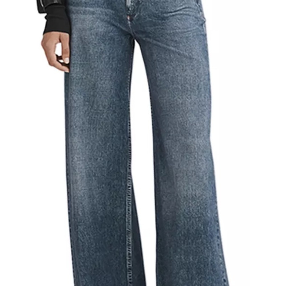 Rag & Bone High Rise Washed Denim Jeans